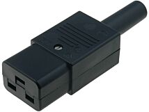 Wtyk IEC 60320 żeński prosty 16A wersja C19 (J) na przewód