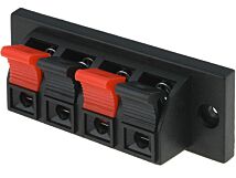 Zacisk głośnikowy poczwórny duży Zacisk głośnikowy poczwórny duży