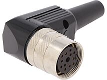 Wtyk M16 żeński na przewód IP40 wtyk lutowanie 60V 12pin Wtyk M16 żeński na przewód IP40 wtyk lutowanie 60V 12pin