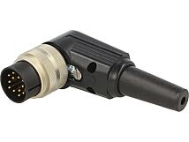 Wtyk M16 męski na przewód IP40 wtyk lutowanie 60V 12pin Wtyk M16 męski na przewód IP40 wtyk lutowanie 60V 12pin