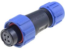 Złącze okrągłe WEIPU wtyk SP13 żeński 4PIN IP68 200V na przewód