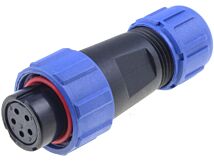 Złącze okrągłe WEIPU wtyk SP13 żeński 5PIN IP68 180V na przewód