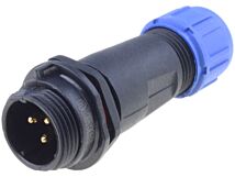 Złącze okrągłe WEIPU wtyk SP13 męski 3PIN IP68 250V na przewód