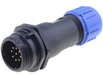 Złącze okrągłe WEIPU wtyk SP13 męski 9PIN IP68 125V na przewód