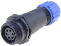 Złącze okrągłe WEIPU wtyk SP13 żeński 6PIN IP68 125V na przewód