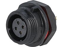 Gniazdo żeńskie WEIPU SP13 4PIN IP68 5A lutowanie 200V na panel