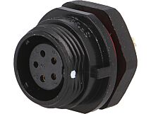 Gniazdo żeńskie WEIPU SP13 5PIN IP68 5A lutowanie 180V na panel