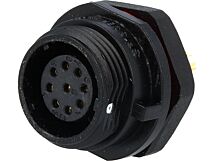 Gniazdo żeńskie WEIPU SP13 9PIN IP68 3A lutowanie 125V na panel Gniazdo żeńskie WEIPU SP13 9PIN IP68 3A lutowanie 125V na panel