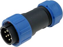 Złącze okrągłe WEIPU wtyk SP21 męski 7PIN IP68 500V na przewód