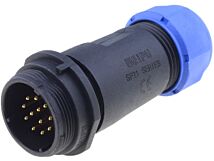 Złącze okrągłe WEIPU wtyk SP21 męski 12PIN IP68 400V na przewód