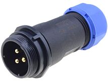 Złącze okrągłe WEIPU wtyk SP21 męski 3PIN IP68 500V na przewód