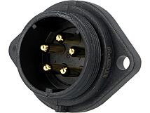 Gniazdo męskie SP21 5PIN IP68 500V na panel, zacisk śrubowy