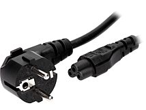 Kabel CEE 7/7 (E/F) wtyk, IEC C5 żeński 1,8m czarny 2,5A LIAN DUNG Kabel CEE 7/7 (E/F) wtyk, IEC C5 żeński 1,8m czarny 2,5A LIAN DUNG