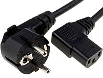 Kabel sieciowy 2,5m do komputera czarny kątowy Kabel sieciowy 2,5m do komputera czarny kątowy