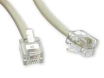 Kabel telefoniczny WW 4c/6p (RJ11) 10m biały Kabel telefoniczny WW 4c/6p (RJ11) 10m biały