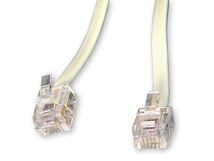 Kabel telefoniczny WW 4c/6p (RJ11) 2m biały Kabel telefoniczny WW 4c/6p (RJ11) 2m biały