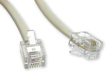 Kabel telefoniczny WW 4c/6p (RJ11) 7m biały Kabel telefoniczny WW 4c/6p (RJ11) 7m biały