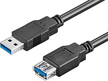 Kabel 5m USB 3.0 GOOBAY wtyk męski A - wtyk żeński A czarny Kabel 5m USB 3.0 GOOBAY wtyk męski A - wtyk żeński A czarny