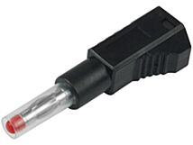 Wtyk bananowy 4mm 32A czarny Wtyk bananowy 4mm 32A czarny
