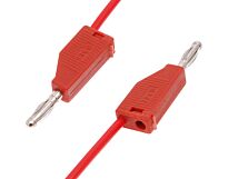 Przewód pomiarowy banan/banan 4mm 1m czerwony 10A