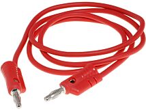 Przewód pomiarowy banan/banan 4mm 60V DC czerwony 1,2m