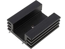 Radiator wytłaczany TO220 38,1x32x14mm czarny 11K/W