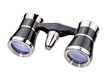 Lornetka teatralna Bresser Skala 3x25 czarno-srebrna Lornetka teatralna Bresser Skala 3x25 czarno-srebrna