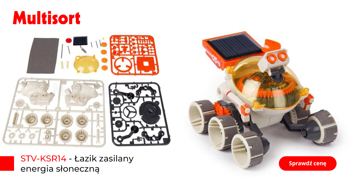 Robot dla dzieci, łazik zasilany energią słoneczną